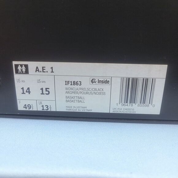 Adidas AE 1 Mens Size 14 Georgia Red Clay Athletic Basketball Shoes Coral IF1863 - Picture 15 of 16